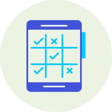 Kontrol listesi simgesi vektör illüstrasyonu