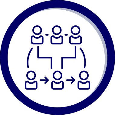 İş ve finans simgesinin vektör illüstrasyonu