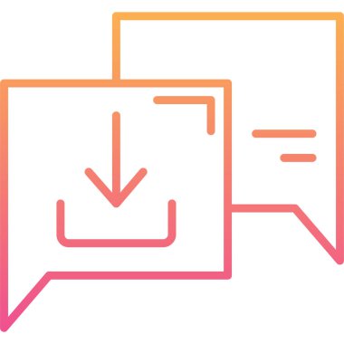 ileti ikonu vektör illüstrasyonu