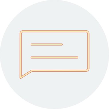 Sohbet simgesi vektör illüstrasyonu