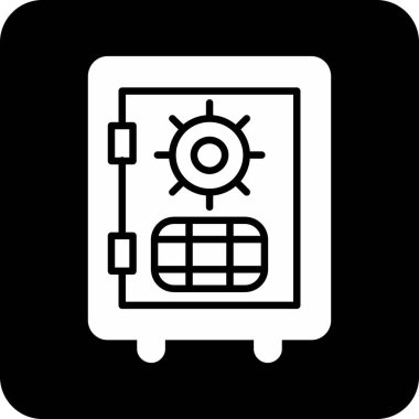 Bir benzin istasyonu simgesinin vektör illüstrasyonu