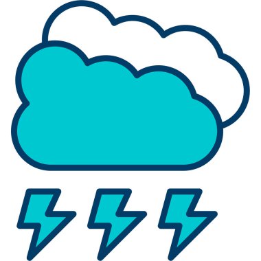 Bulut. Web simgesi basit illüstrasyon