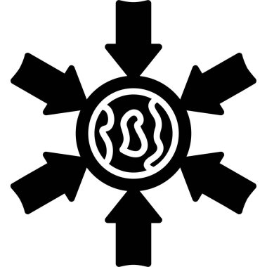 genel kar tanesi simgesi, vektör illüstrasyonu