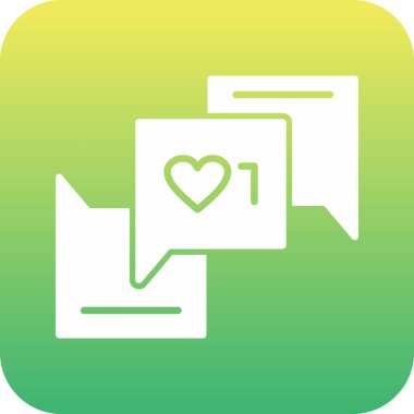 Benzersiz aşk vektörü simgesi