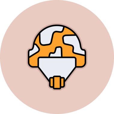 ampul simgesi vektör illüstrasyonu