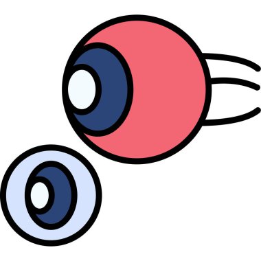 vektör çizim karikatür göz küresi