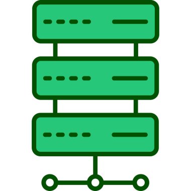 Sunucu. Web simgesi basit illüstrasyon