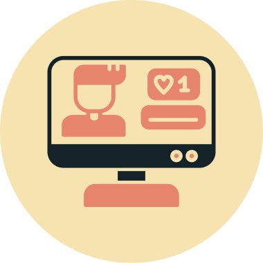 Video oyunu simgesi vektör illüstrasyonu