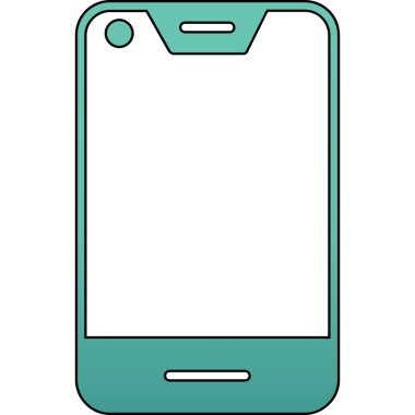 Ekran simgesi vektör illüstrasyon tasarımlı akıllı telefon