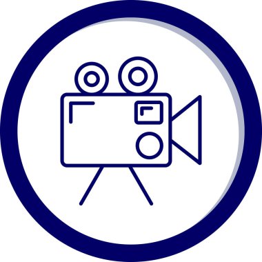video. Web simgesi basit illüstrasyon