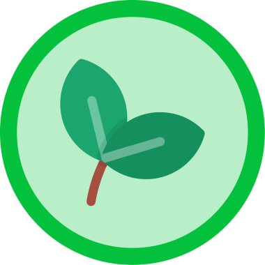 Yaprak simgesinin vektör illüstrasyonu