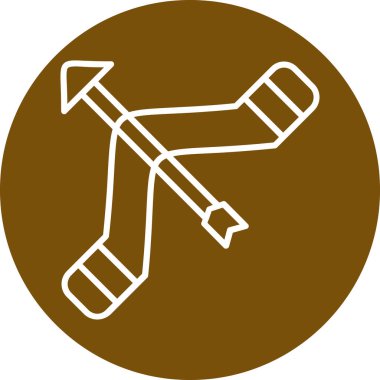 Tek bir izole simgenin vektör illüstrasyonu