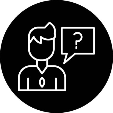 Bir insan simgesinin vektör illüstrasyonu