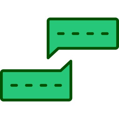 Sohbet simgesi vektör illüstrasyonu