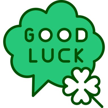 İyi şanslar, şans, vektör çizimi