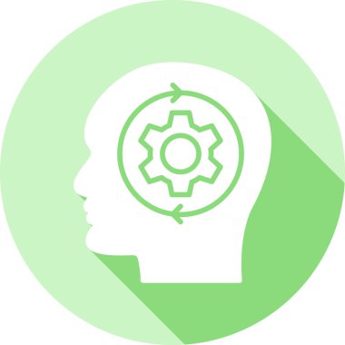 Beyin Dişlileri Düz Vektör Sembolü.