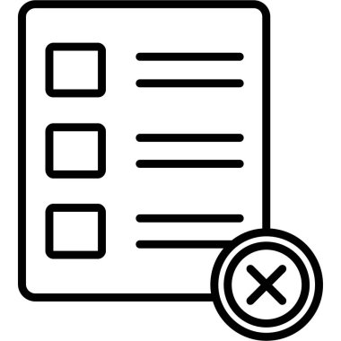 Pano denetim listesi simgesini, vektör çizim