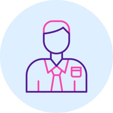 Bir insan simgesinin vektör illüstrasyonu