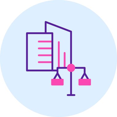 Bir belge simgesinin vektör illüstrasyonu