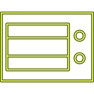 Bir kitabın yeşil ve beyaz renk simgesinin vektör çizimi