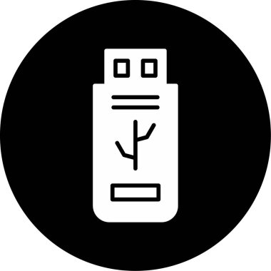 Vektör usb flash disk simgesi