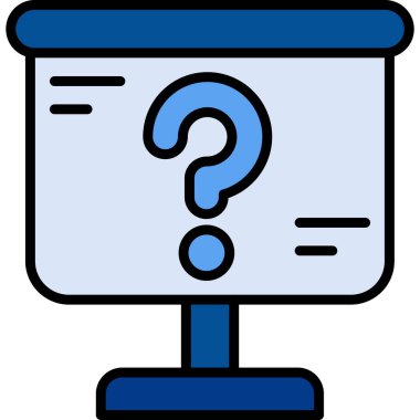 soru işareti web simgesi basit tasarımı