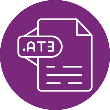 Dosya simgesinin vektör illüstrasyonu