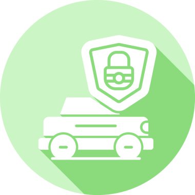 Polis arabası. Basit illüstrasyon