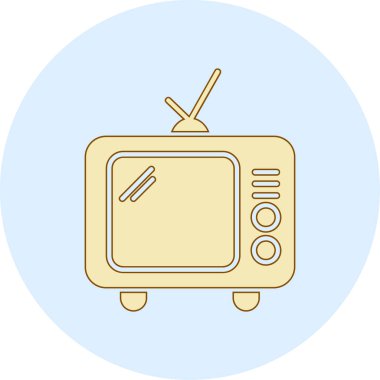 televizyon simgesi vektör illüstrasyonu