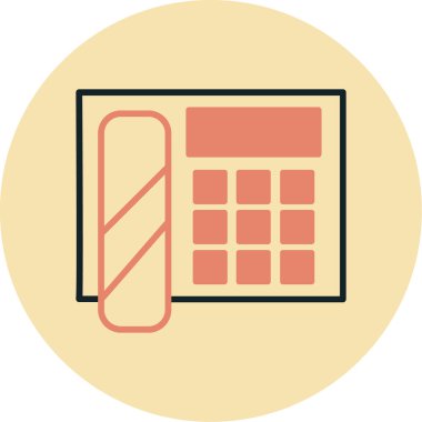 hesap makinesi düz vektör simgesi