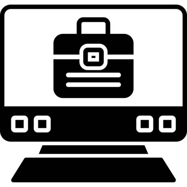 Somut biçimin evrak çantası vektör çizimi