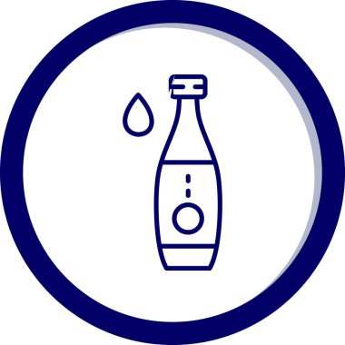 su şişesi simge vektör çizim