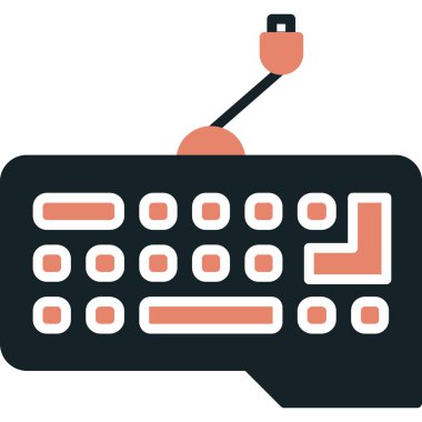 Klavye vektör resimlemesi