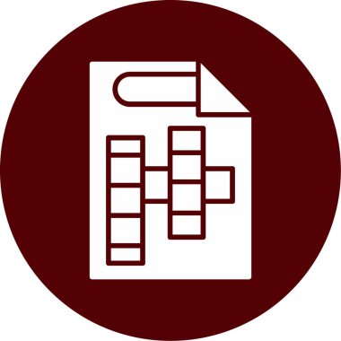 Modern simgenin vektör çizimi, belgenin simgesi