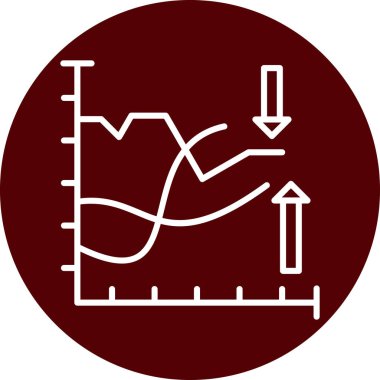 grafik simgesinin vektör illüstrasyonu