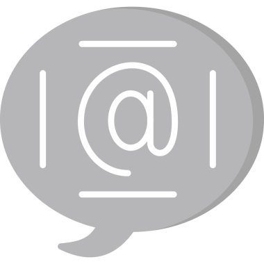 Sohbet mesajı vektör illüstrasyonu