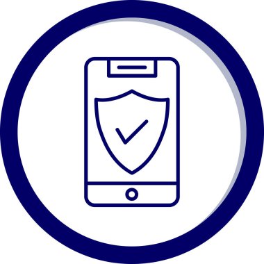 Akıllı telefon simgesinin vektör illüstrasyonu