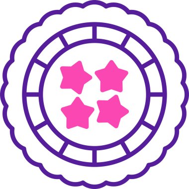 Yıldız. Web simgesi basit illüstrasyon