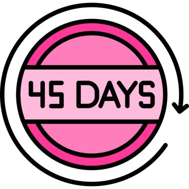 Bu ayın 5 günü, simge, vektör illüstrasyonu.