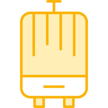 Gaz kazanının simgesi renk ana hatları vektörü