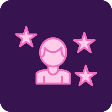 Bir yıldız simgesinin vektör illüstrasyonu