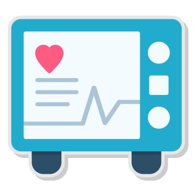 Kardiyogram vektör tasarımlı pano