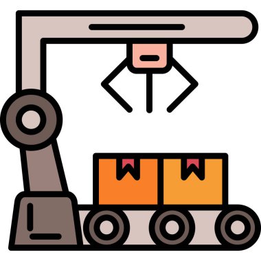 Taşıyıcı simgesi vektör illüstrasyonu