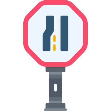 Bariyer. Web simgesi basit illüstrasyon