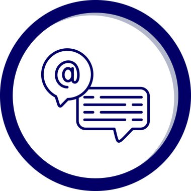 Vektör sohbet simgesi illüstrasyonu