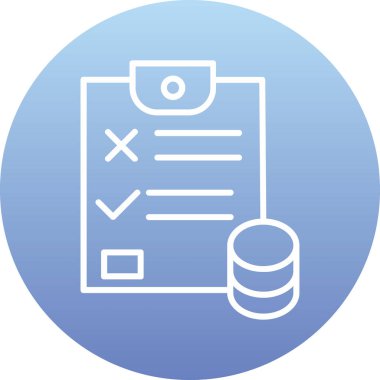 İş ve finans simgelerinin vektör illüstrasyonu