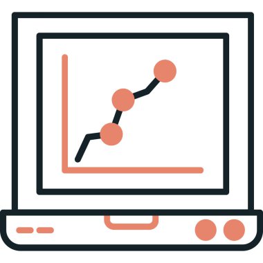 vektör dizüstü simgesi illüstrasyonu