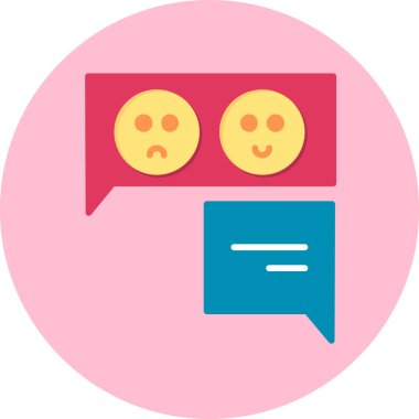 Mesaj var. Web simgesi basit illüstrasyon