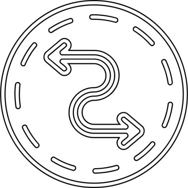 Tek bir zincirin vektör illüstrasyonu