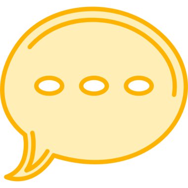 Sohbet simgesi vektör illüstrasyonu